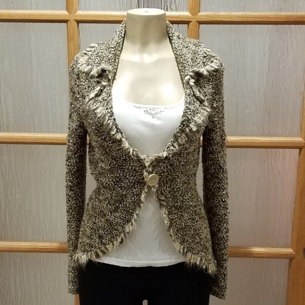 COPY - COLDWATER Creek Nubby Sweater Blazer